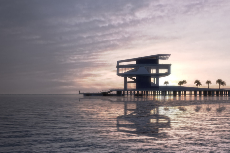 Illustration for article titled A New Florida Pier Is Designed to Face the Reality of Rising Seas